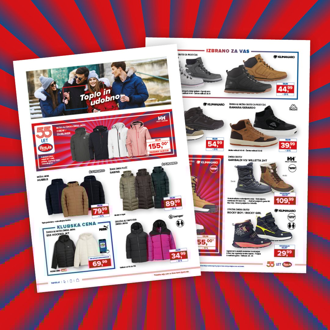 Oprema za prosti čas v letaku