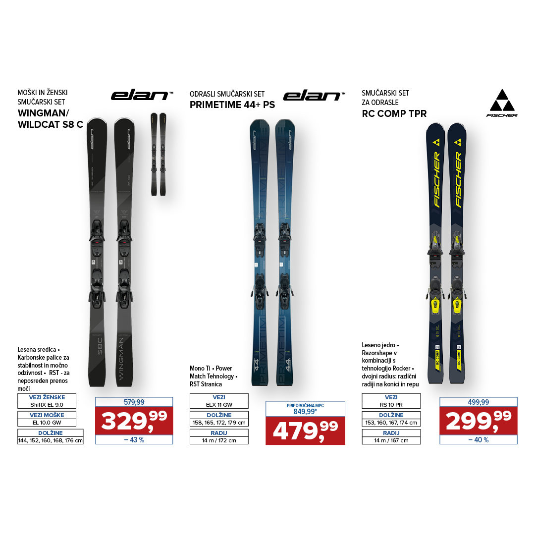 Elan Primetime in Elan Element smuči iz letaka